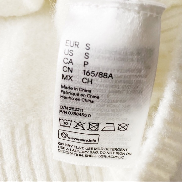 H&M White Faux Pearl Beaded Sweater - Picture 10 of 13